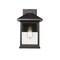 Z-Lite Portland 1 Light Outdoor Wall Light, Black & Clear Beveled 531B-BK - alternate 7